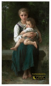 tranh-co-dien-William-Adolphe_Bouguereau,_Les_deux_soeurs,_1877 